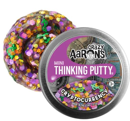 Crazy Aaron's Thinking Putty Cryptocurrency Mini Tin