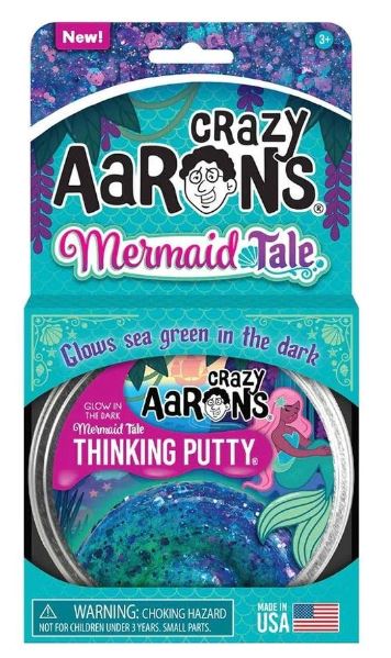 Crazy Aaron's Thinking Putty Glow Brights Mermaid Tale