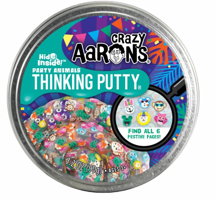 Crazy Aarons Putty Hide Inside Party Animals 90g Tin