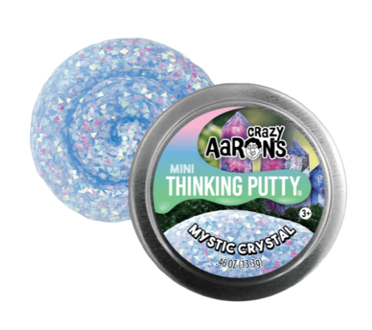 Crazy Aaron's 2' Mystical Crystal Mini Thinking Putty tin