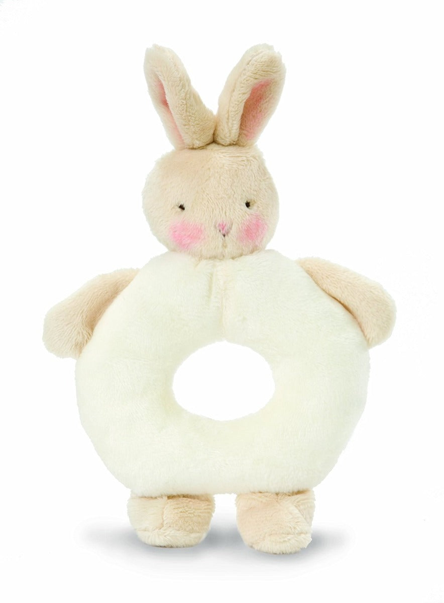 Bunnies By The Bay Ring Rattle - White Bunny