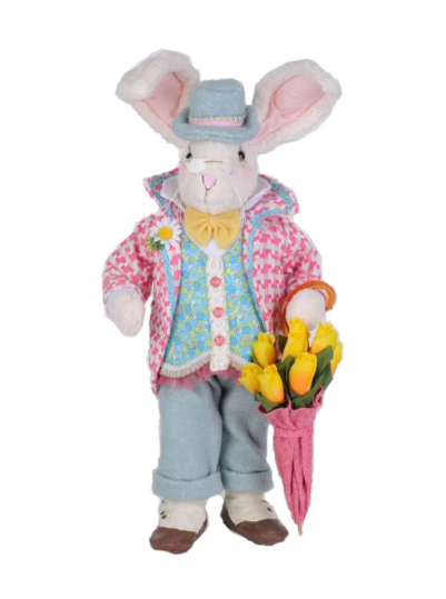 Karen Didion Floral Umbrella Bunny