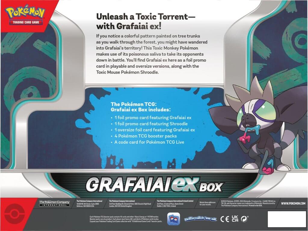 Pokemon TCG Grafaiai ex Box