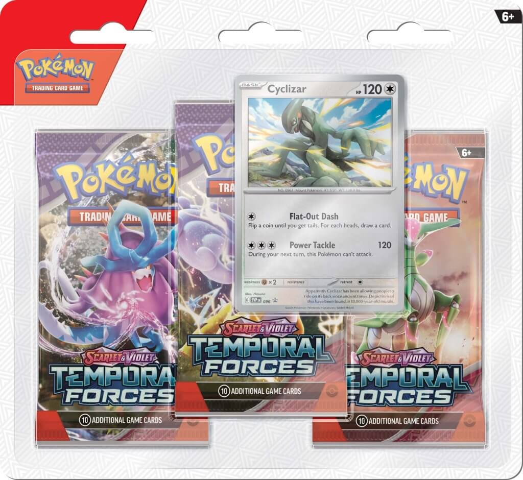 Pokemon TCG Scarlet & Violet 5 Temporal Forces Three booster blister