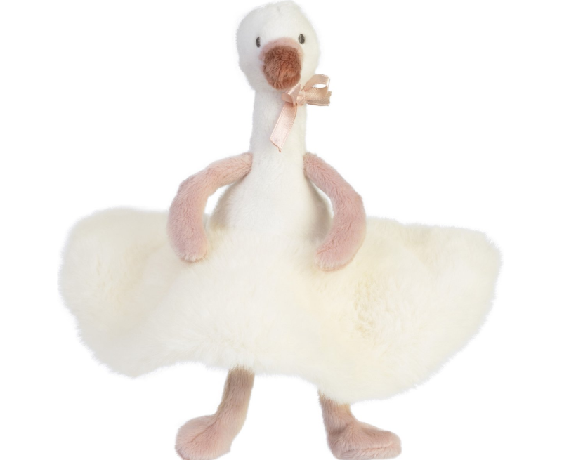 Happy Horse Swan Swizzle Plush Toy 18cm - White