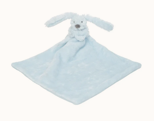 Mini Blue Rabbit Richie with blanket - 28cm