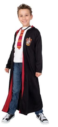 Rubies Harry Potter Gryffindor - Hooded Robe & Tie 7-8 Years