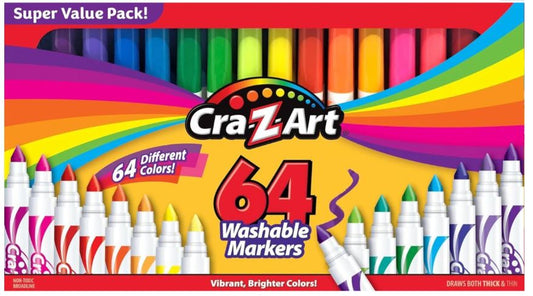 Cra-Z-Art Washable Markers (64 Piece Set)