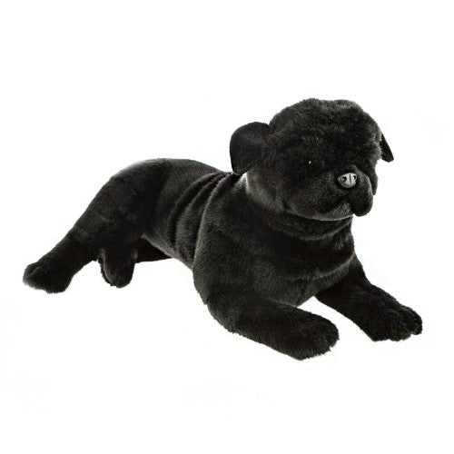 Boccetta Pug Dog Plush Toy, Black - Bandit
