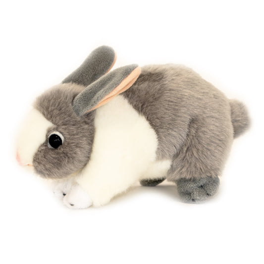 Bocchetta Plush Toys - Grey and White Dutch Bunny Rabbit - Peter