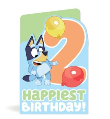 Bluey Birthday Card - 2nd Birthday
