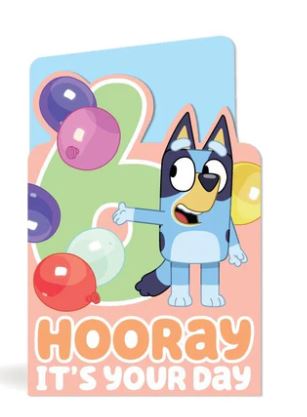 Bluey Birthday Card - 6th Birthday
