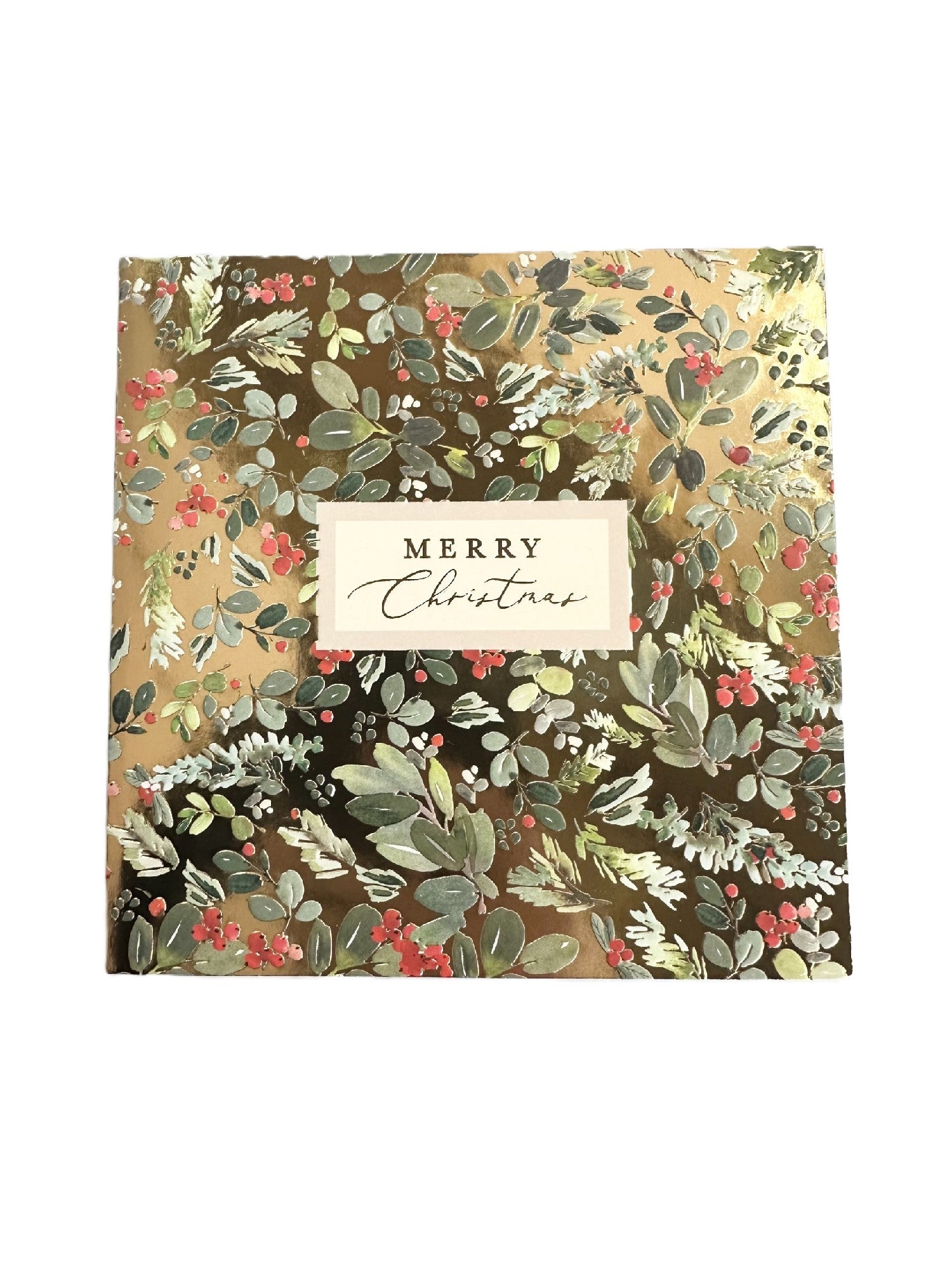 McGrath Foundation - Green Foliage - 8 Luxury Charity Christmas Cards Pack