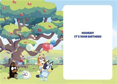 Bluey 2nd Birthday Card