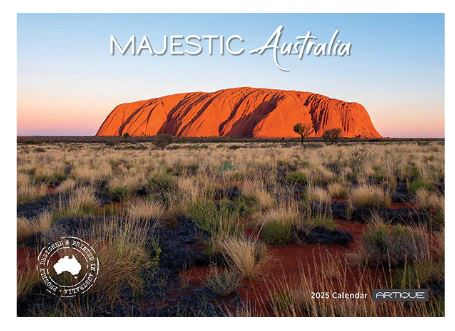 2025 Majestic Australia - Horizontal Wall Calendar