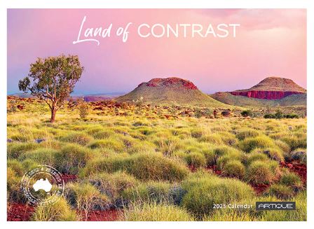 2025 Australia Land of Contrast - Horizontal Wall Calendar