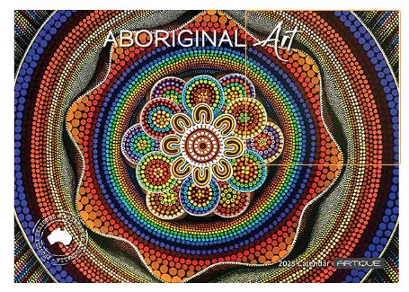 2025 Aboriginal Art - Horizontal Wall Calendar