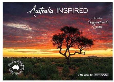 2025 Australia Inspired Horizontal Wall Calendar