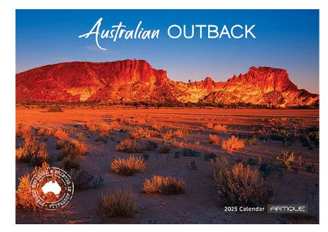 2025 Australian Outback - Horizontal Wall Calendar