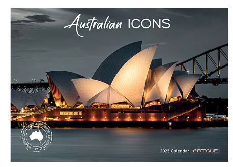 2025 Australian Icons Calendar Horizontal Wall Calendar