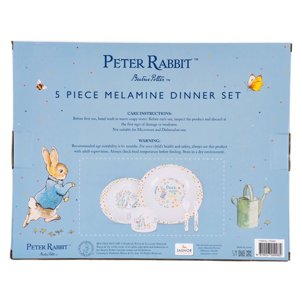 Peter Rabbit 5 Piece Melamine Dinner Set