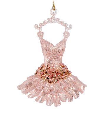 Plastic Hanging Ballet Dress Pink