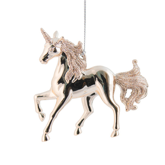 Champagne Unicorn Ornament