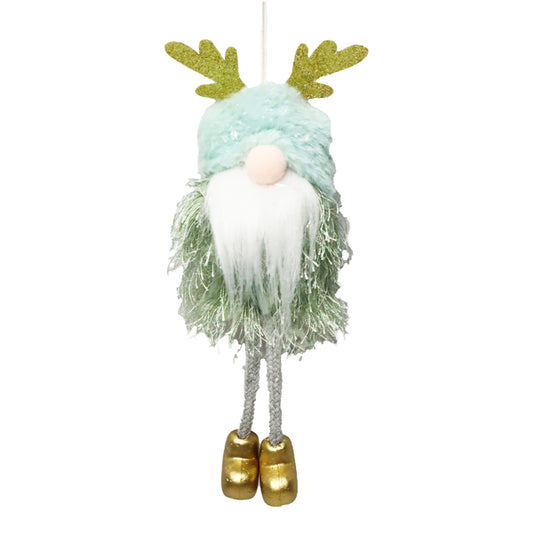 Hanging Gnome ornament Tiffany Blue