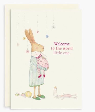 Ruby Red Shoes Baby Card - Welcome to the World Little One.