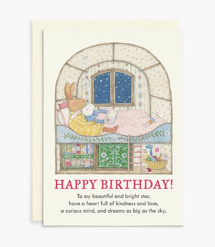 Ruby Red Shoes Birthday Card - Beautiful and Bright Star