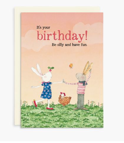 Ruby Red Shoes Birthday Card - Be Silly