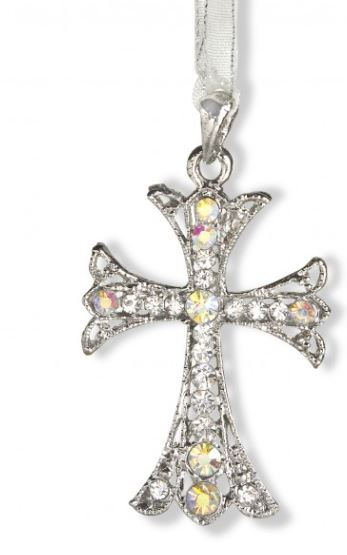 Wedding Charm - Jewelled Cross 