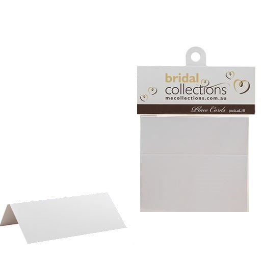 White Place cards