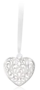 Wedding Charm - Silver Metal Heart