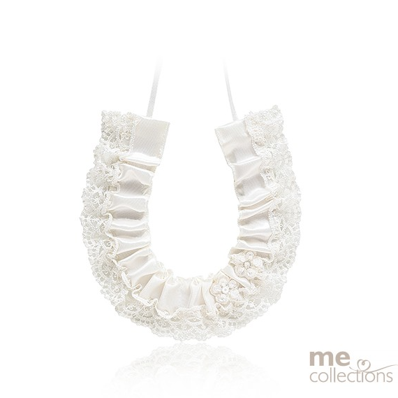 Satin Horseshoe With Delicate Lace IVORY