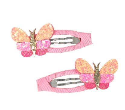 Pink Poppy - Butterfly Skies Hair Clip