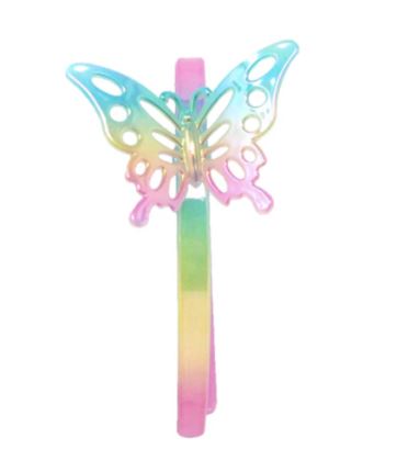 Pink Poppy - Pastel Iridescent Butterfly Headband