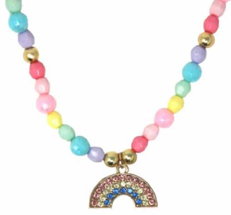 Pink Poppy - Smile Be Happy Rainbow Necklace