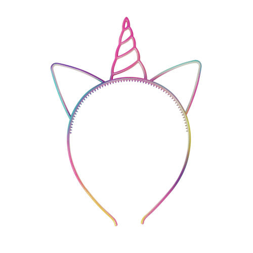 Pink Poppy - Caticorn Dreams Pastel Rainbow Unicorn Horn Headband