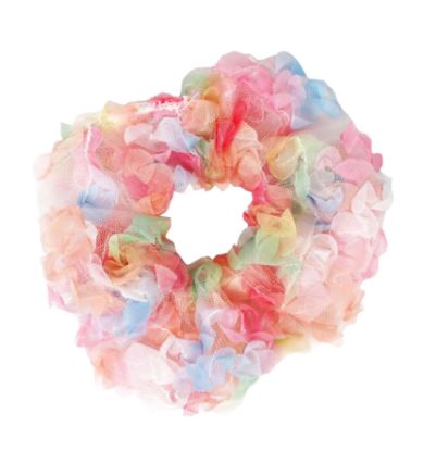 Pink Poppy - Rainbow Tulle Hair Scrunchie