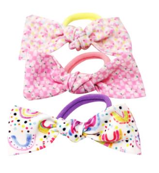 Pink Poppy - Sweet N Cute Knotted Bow Hair Elastics Set