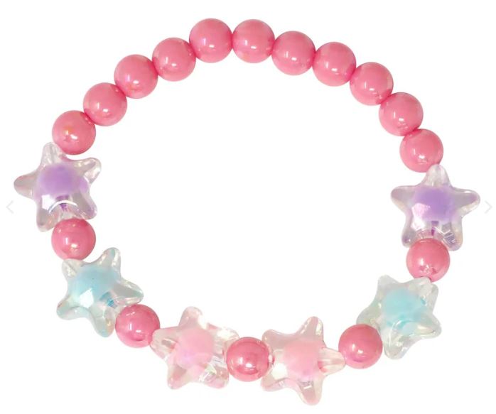 Pink Poppy Ice Cream Charm Necklace with Bracelet Set