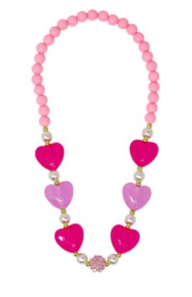 Pink Poppy - Ballet Heart And Pearl Necklace  