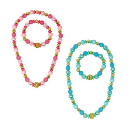 Pink Poppy - Fairy Delight beaded Necklace /Bracelet Set 