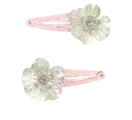 Pink Poppy Hair Clips: Mermaid Flower