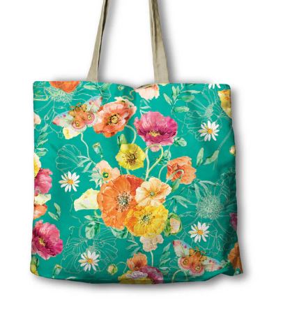 Lisa Pollock Shopping Bag - Bright Poppies