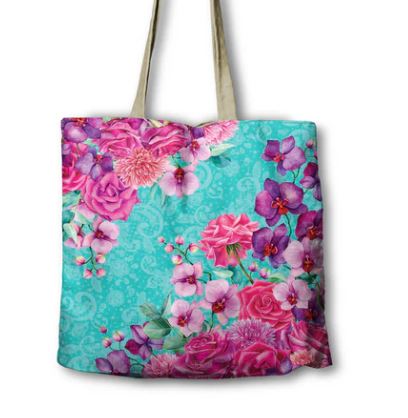 Lisa Pollock Shopping Bag - Rose Bouquet