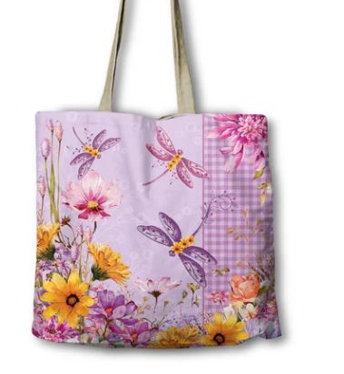 Lisa Pollock Shopping Bag - Dragonfly Fields