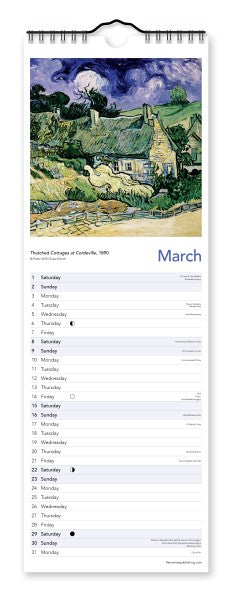 2025 Van Gogh Slim Calendar