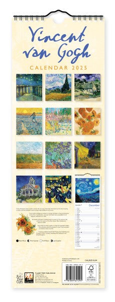 2025 Van Gogh Slim Calendar